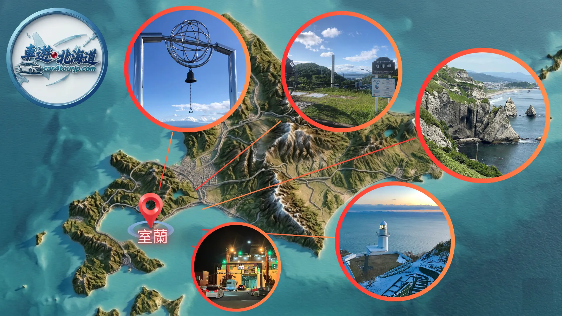 室蘭私人包車-2026最新地球岬景觀接送-北海道海景包車導覽